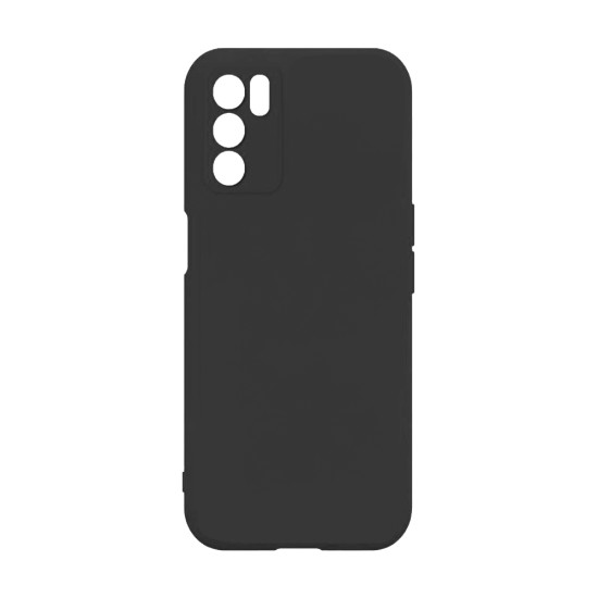 Silicone Case with Camera Shield for Oppo A16 Black